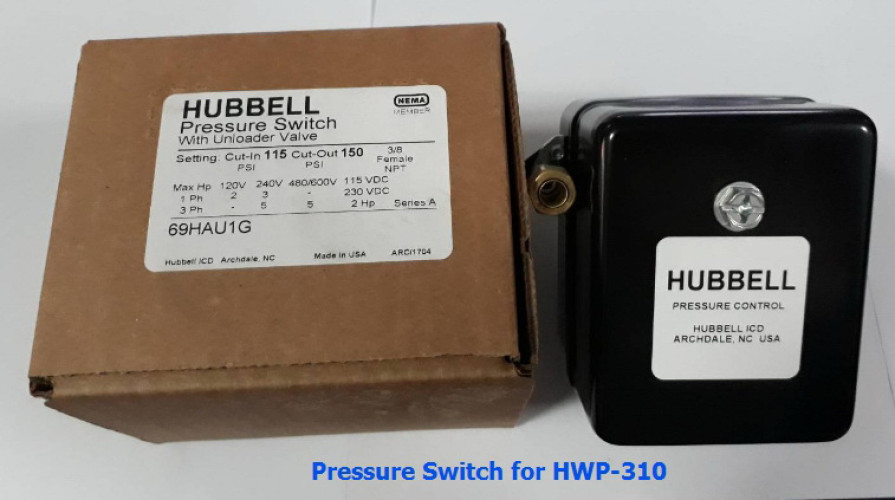 เพรสเชอร์สวิทช์ปั๊มลม SWAN HWP-310 [Hubbell Pressure Switch] 2